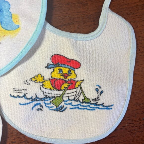 Lot of 4 Vintage Baby Bibs - Picture 2 of 4
